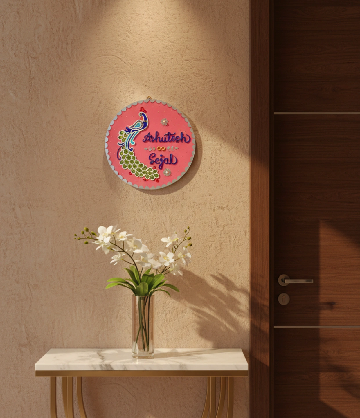 Eternal Bond Couple Name Plate